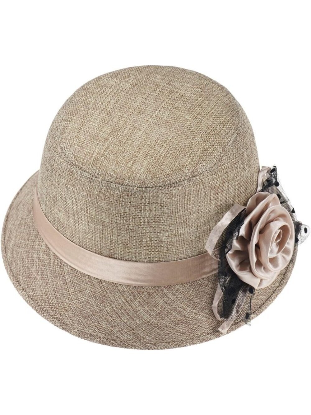 Glamorstar Vintage Felt Cloche Hat Winter Floral Fedora Bucket Hat Bowler Hats - Picture 7 of 7